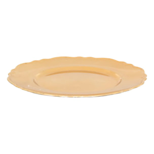 ASSIETTE ARABESQUE DORE D33CM