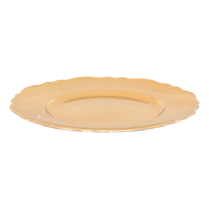 ASSIETTE ARABESQUE DORE D33CM