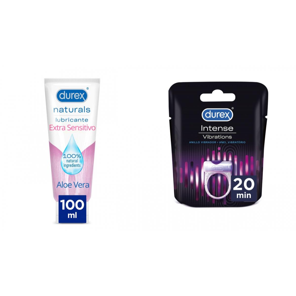 PACK DUREX PLAY VIBRATIONS 6U + NATURALS GEL