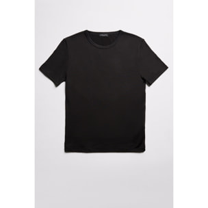 Maglia termica nera a maniche corte