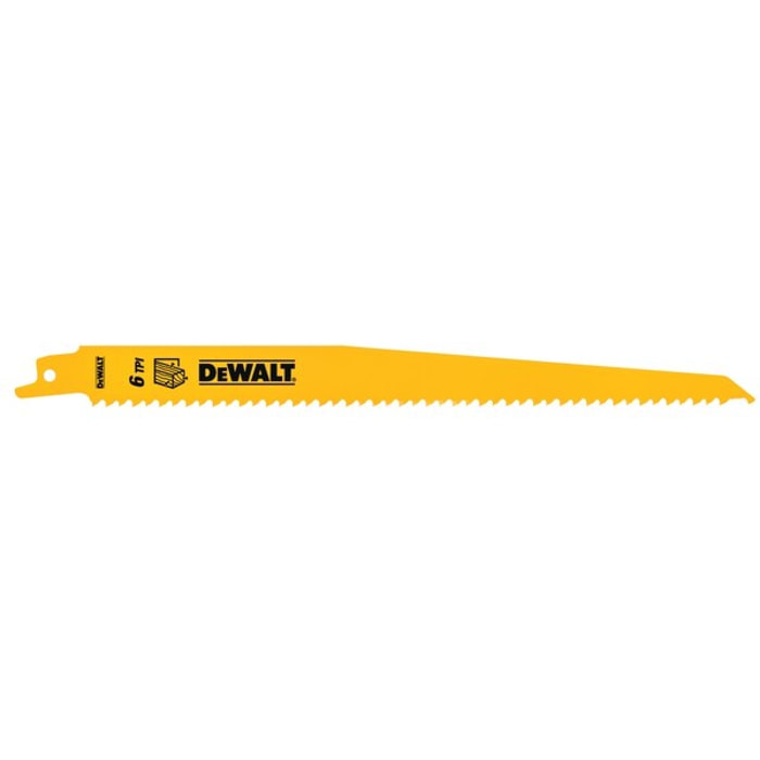 Lame scie sabre BIM Plungepoint DEWALT pour coupe bois 228 mm - DT2349-QZ