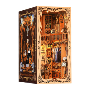 Armadio della Duchessa. Book Nook in legno, design 3D realistico con grande dettaglio, copertura e luci LED. 241 pezzi.