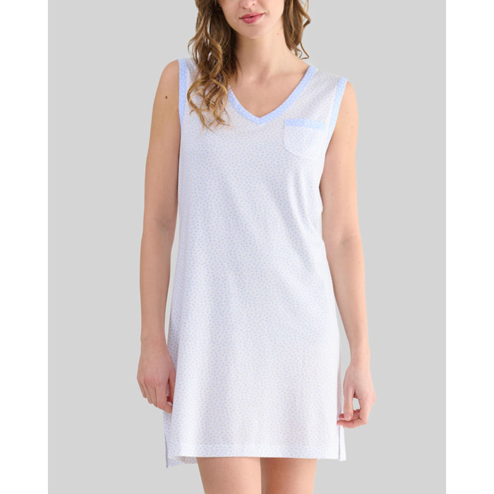 Camisón corto mujer corazones escote pico