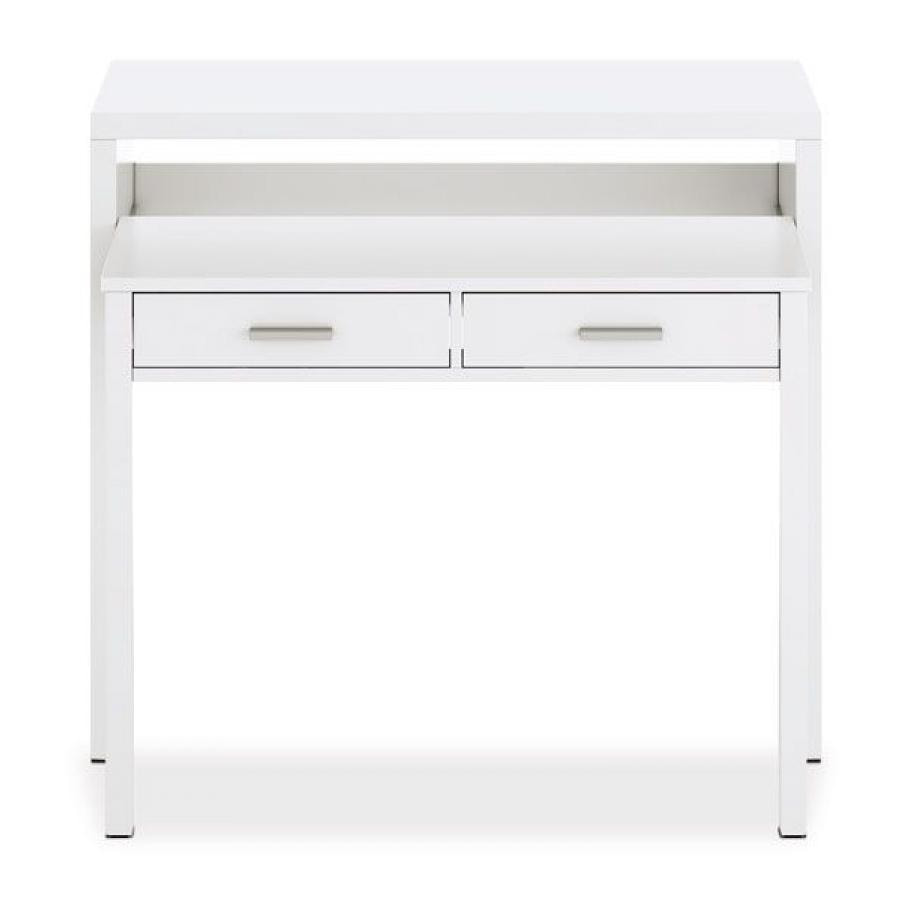 Mesa de escritorio extensible Bureau Blanco Artik (Blanco Mate)