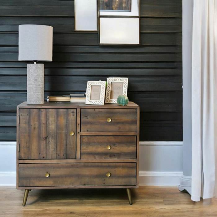 Buffet 103 cm en bois recyclé ADELAIDE