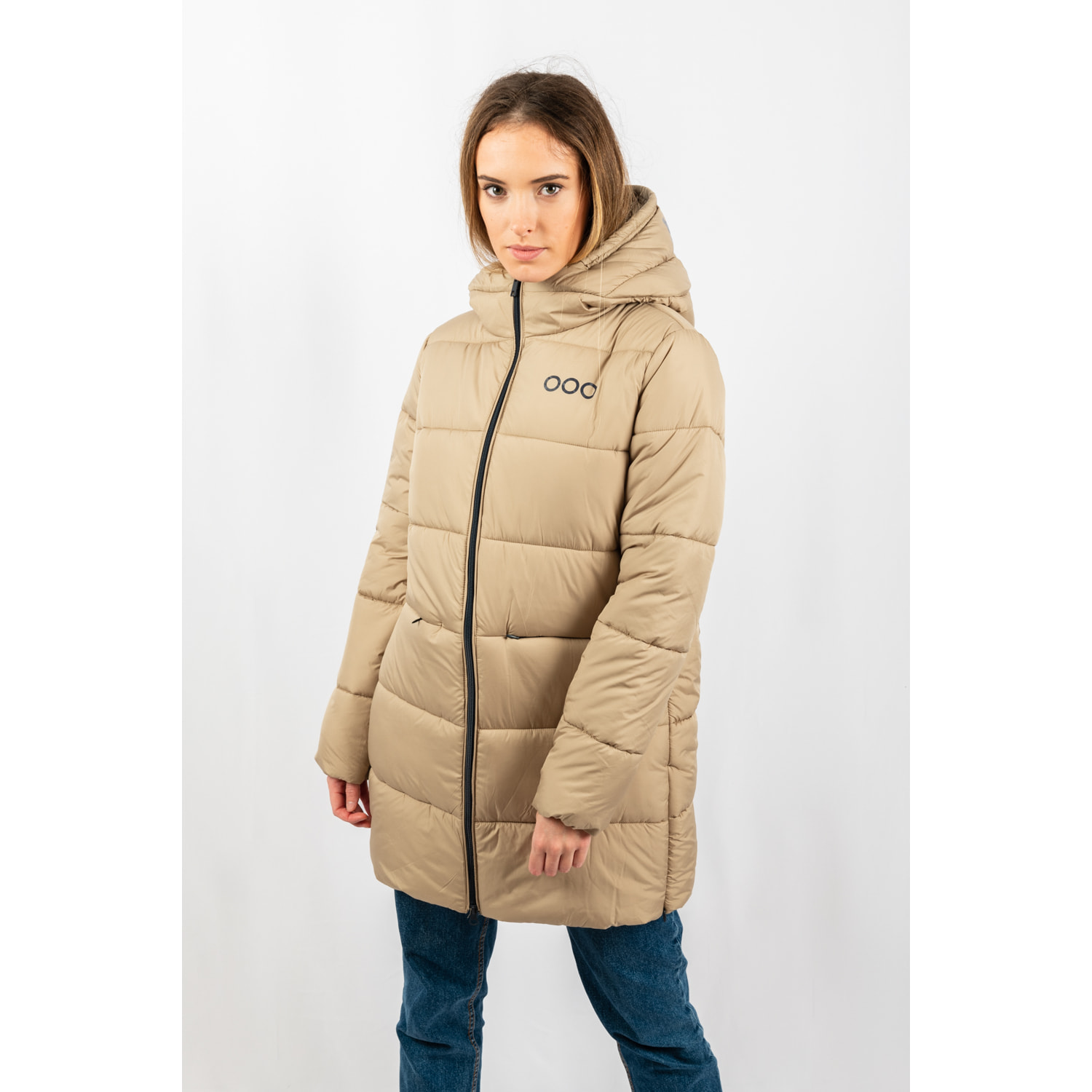 Chaqueta Paris Long Jacket marca ECOON - Beige