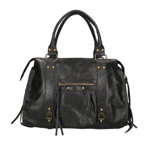 Borsa a spalla da donna - Modello Elara - Vera pelle - 41.0 x 28.0 x 13.0 cm