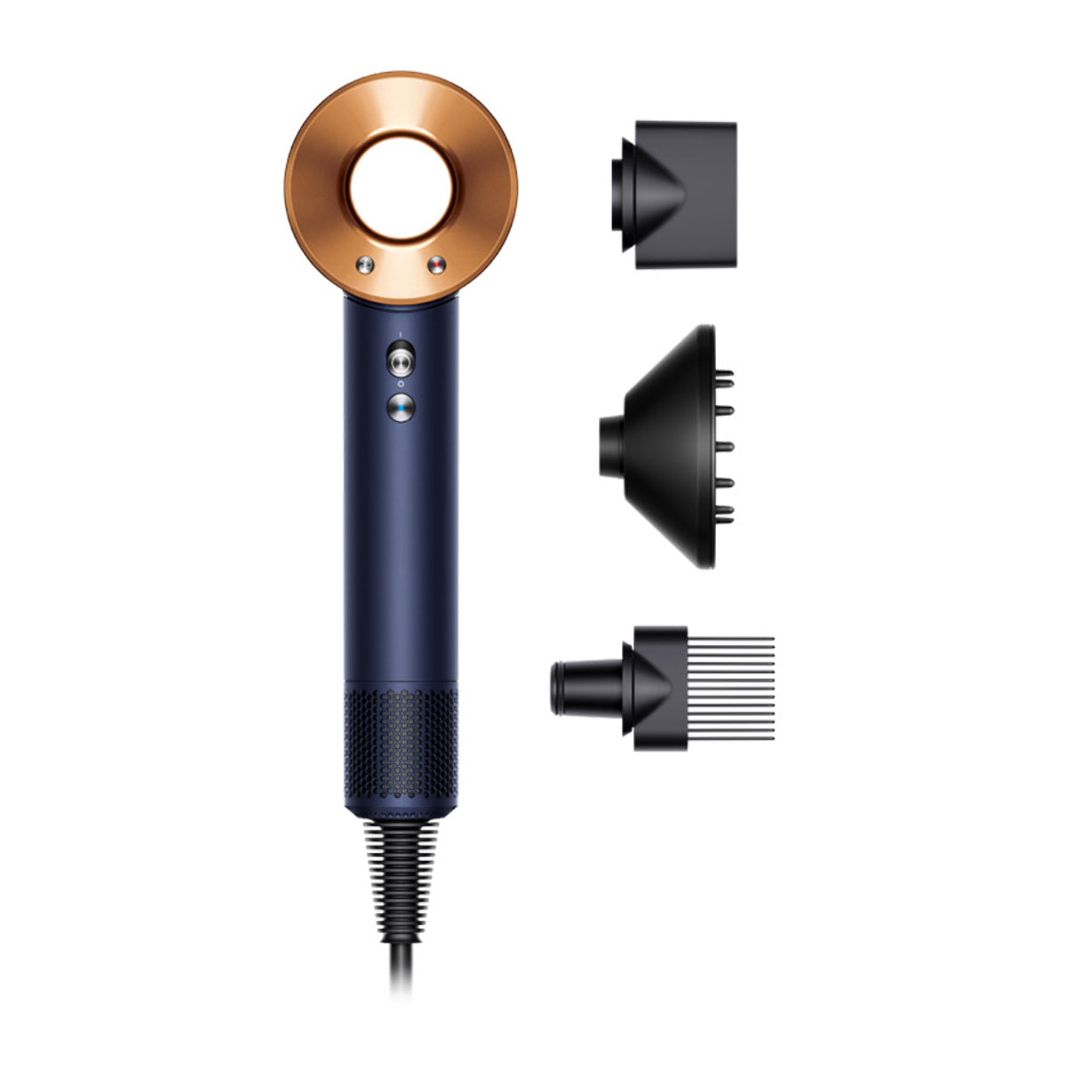 Phon Asciugacapelli Dyson Supersonic™- Capelli mossi e ricci (Blu di Prussia/Rame)