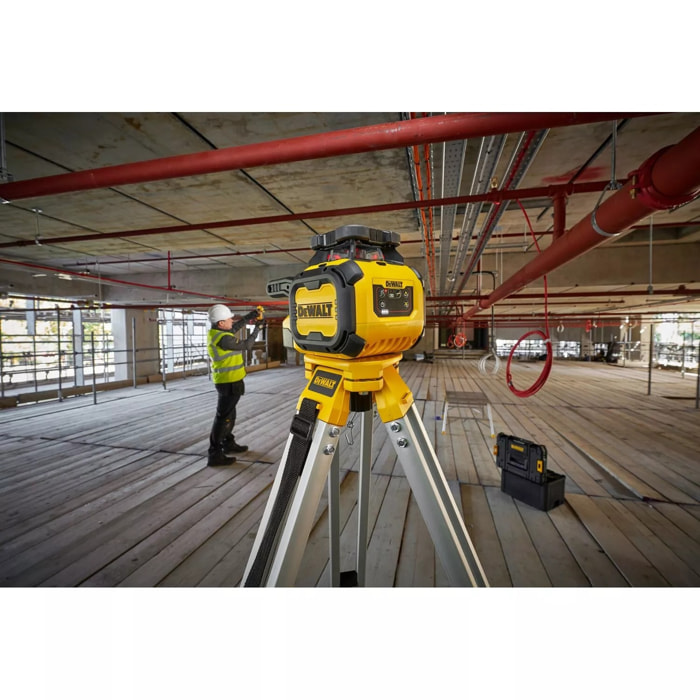 Pack pro niveau laser rotatif double pente - faisceaux rouges - USB-C - DEWALT - DCLE15211RL-QW