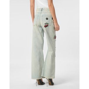 PHILIPP PLEIN Vaqueros Skater fit CHERRIES