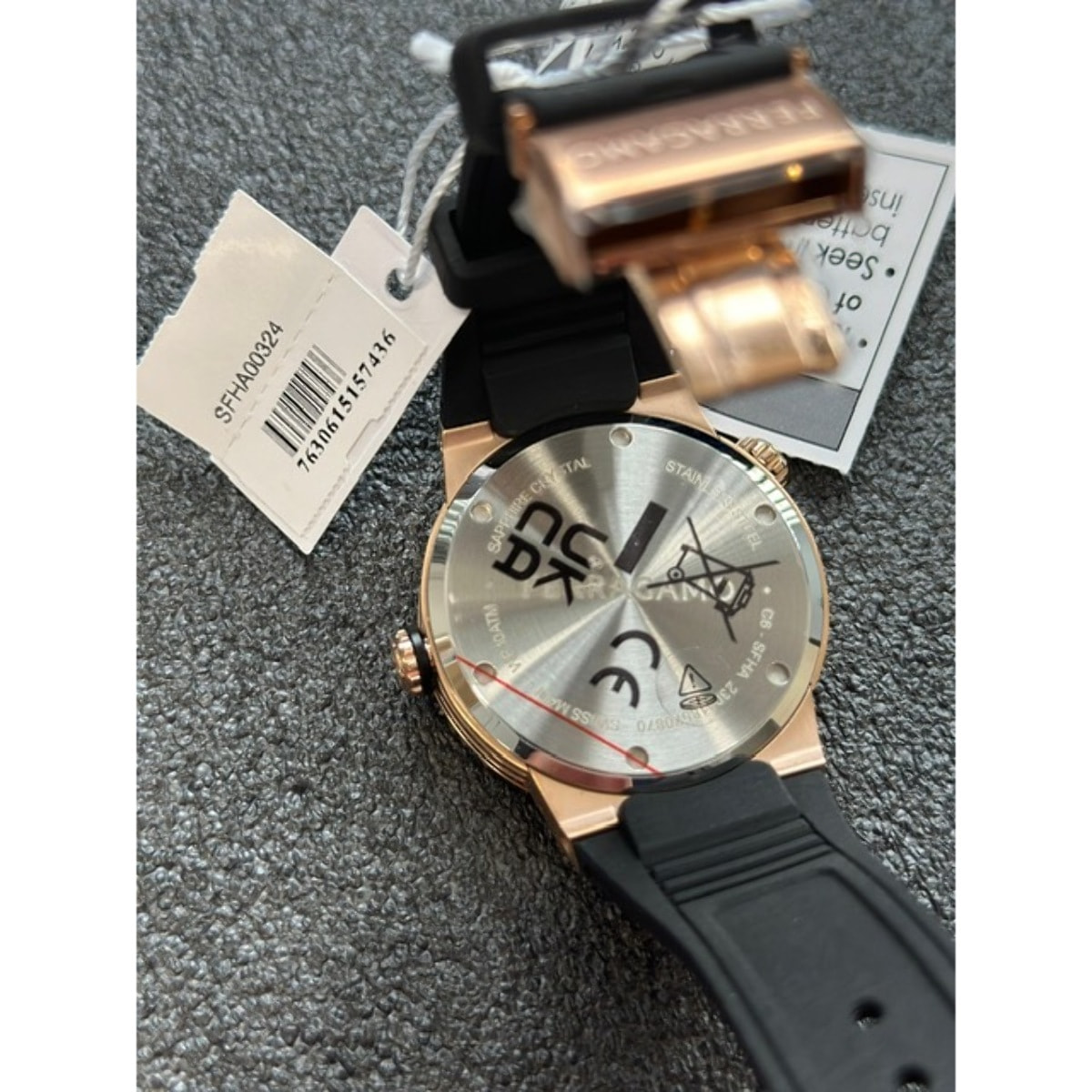 Ferragamo Reloj Analógico De Cuarzo Gmt Ha-F-80 Gmt Worldtime -Fw