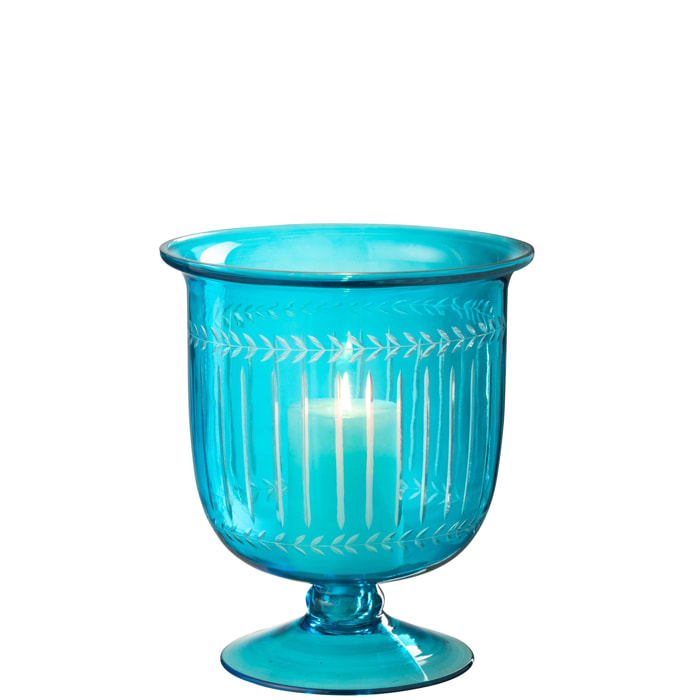 J-Line photophore Tarifa Etroit - verre - azur