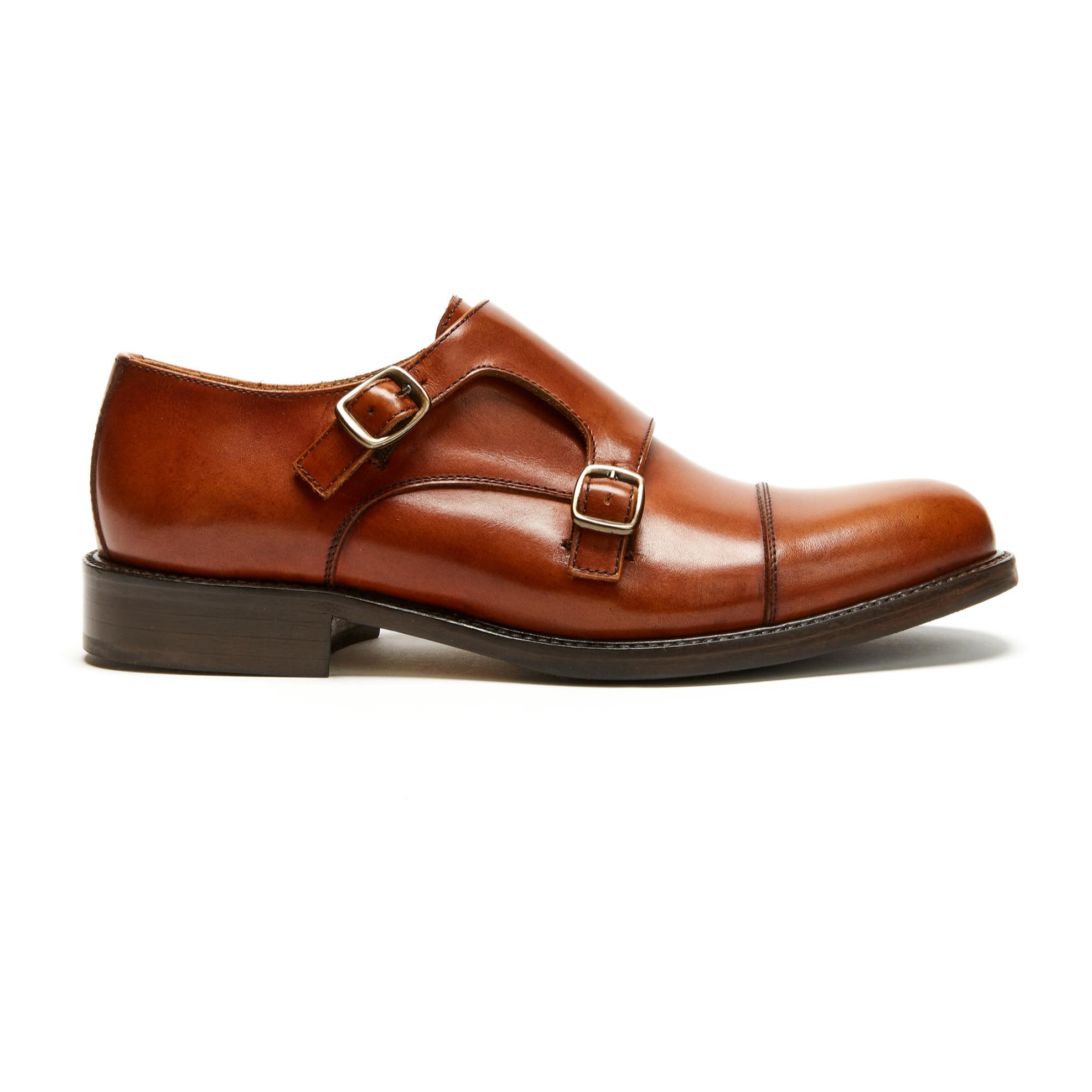 Monk Strap British Passport marrone tan