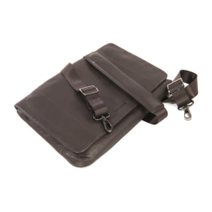 Borsa a tracolla  unisex In Vera pelle Made in Italy 23,5x34x4,5 cm