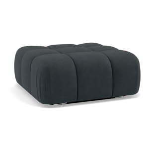 Ruby - pouf en velours texturé - Noir