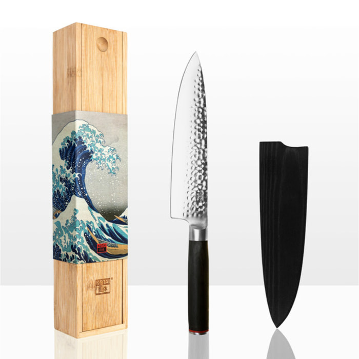 Coltello da cuoco martellato "Gyuto" | acciaio 440C | L: 20 cm