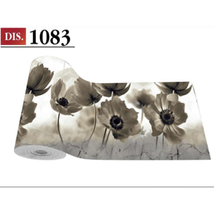 CASSESE HOME Passatoia/Tappeto Bordato in Poliestere con Retro Antiscivolo in PVC Made in Italy_Dec.1083