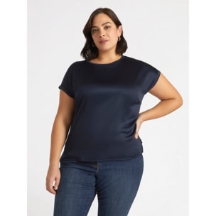 Fiorella Rubino - Blusa de raso - Azul