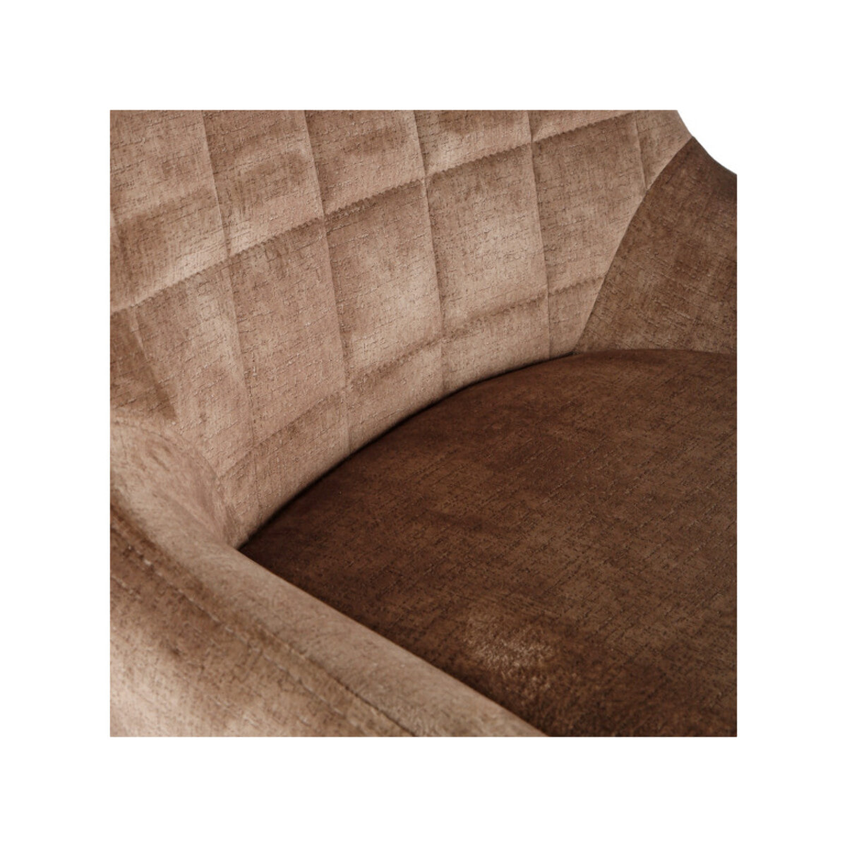 Chaise de bar en velours avec poignée et pieds en métal - ROSA 2
