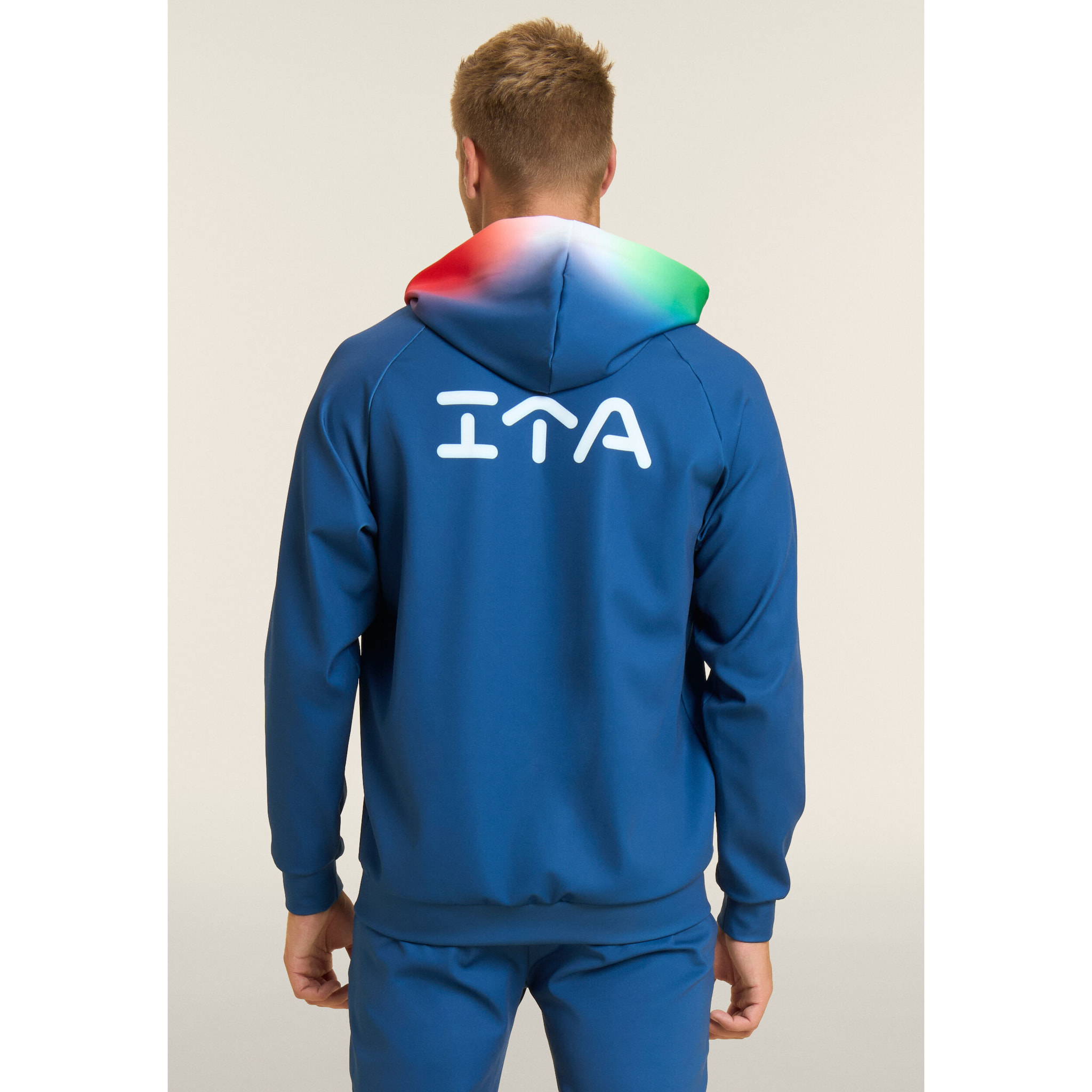 Felpa unisex Beach Volley Italia 2025/26 in scuba tecnico