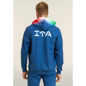 Felpa unisex Beach Volley Italia 2025/26 in scuba tecnico
