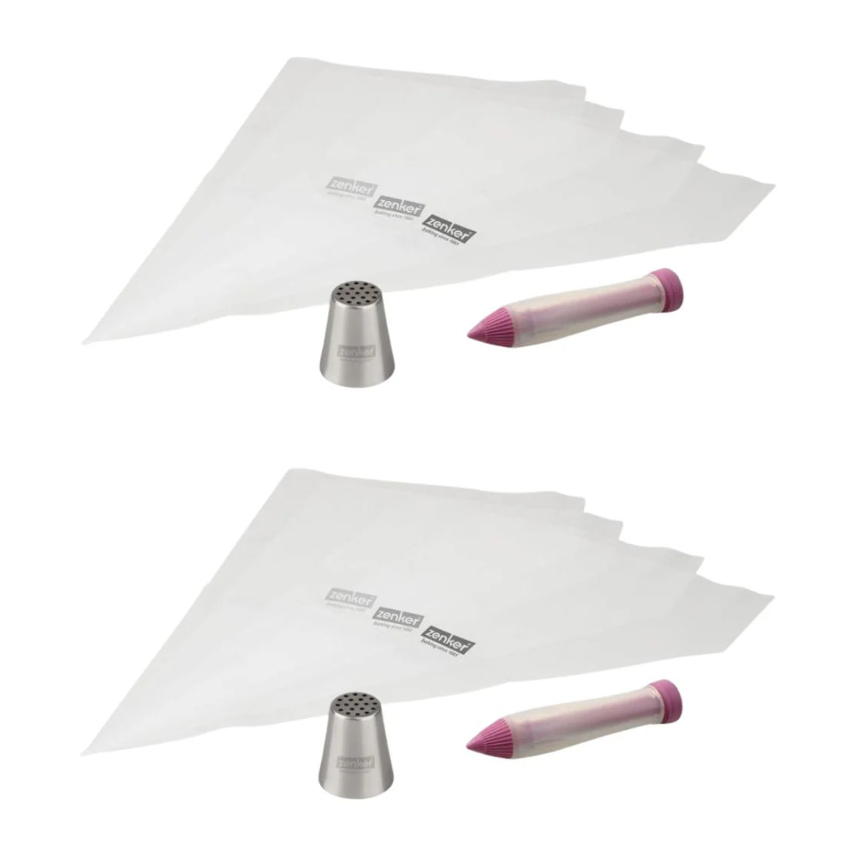 Set de 2 poches à douilles et stylo de décoration Zenker Spécial Football