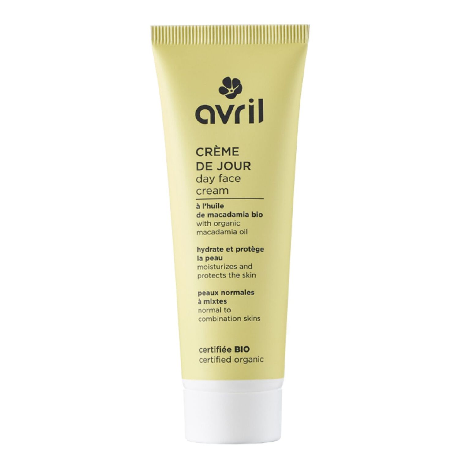 Crème de Jour Certifiée bio - Peaux Normales & Mixtes 50 ml