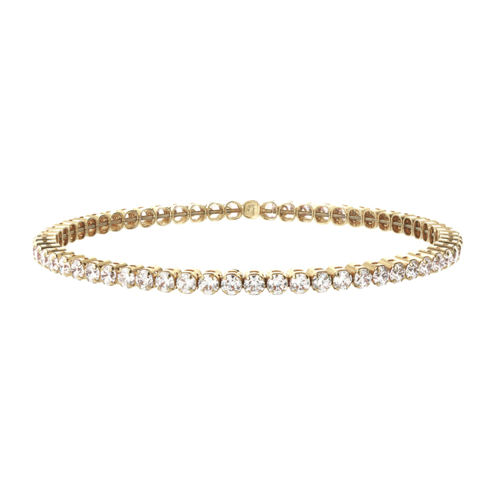 Bracciale Tennis Elastico Golden con Cubic Zirconia