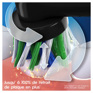 Oral-B - Pro 3 - Rose/noire - 2 Brosses à dents électriques