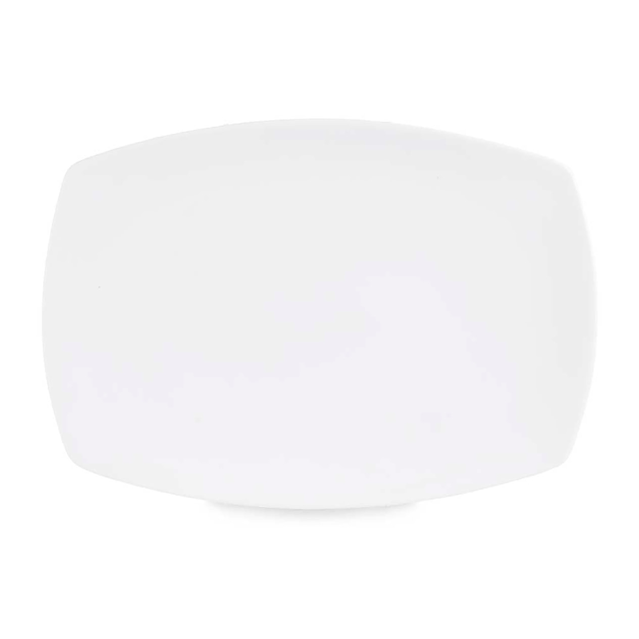 DAM VASSOIO IN PORCELLANA FORMA 35,5 CM 35,5x25x2 Cm. Colore bianco