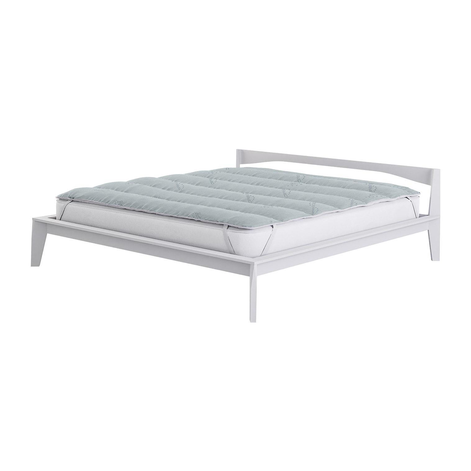 TOPPER TRAPUNTATO BIOCERAMICA CON ELASTICI - Made in Italy