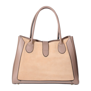 Borsa a mano Jordana da donna In Vera pelle Made in Italy 35x25,5x15 cm