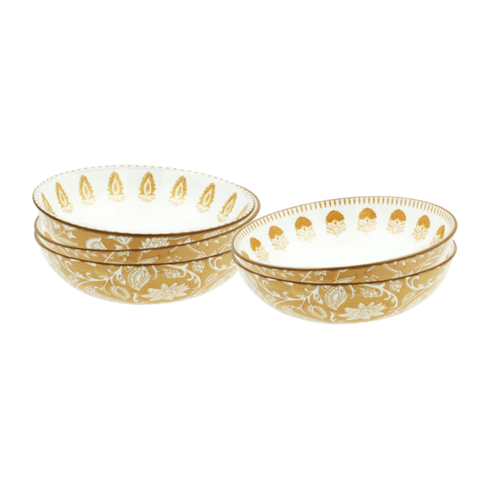 Lot de 6 assiettes creuses, AMBRE