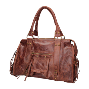 Borsa a spalla da donna - Modello Elara - Vera pelle - 41.0 x 28.0 x 13.0 cm