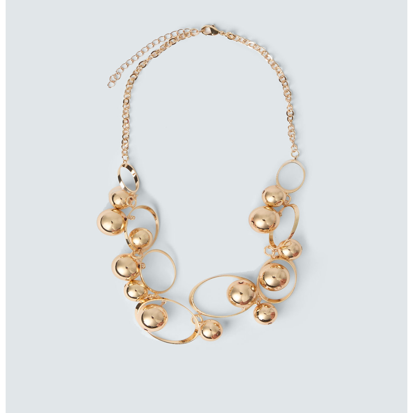Fiorella Rubino - Collar con esferas y anillos - Oro