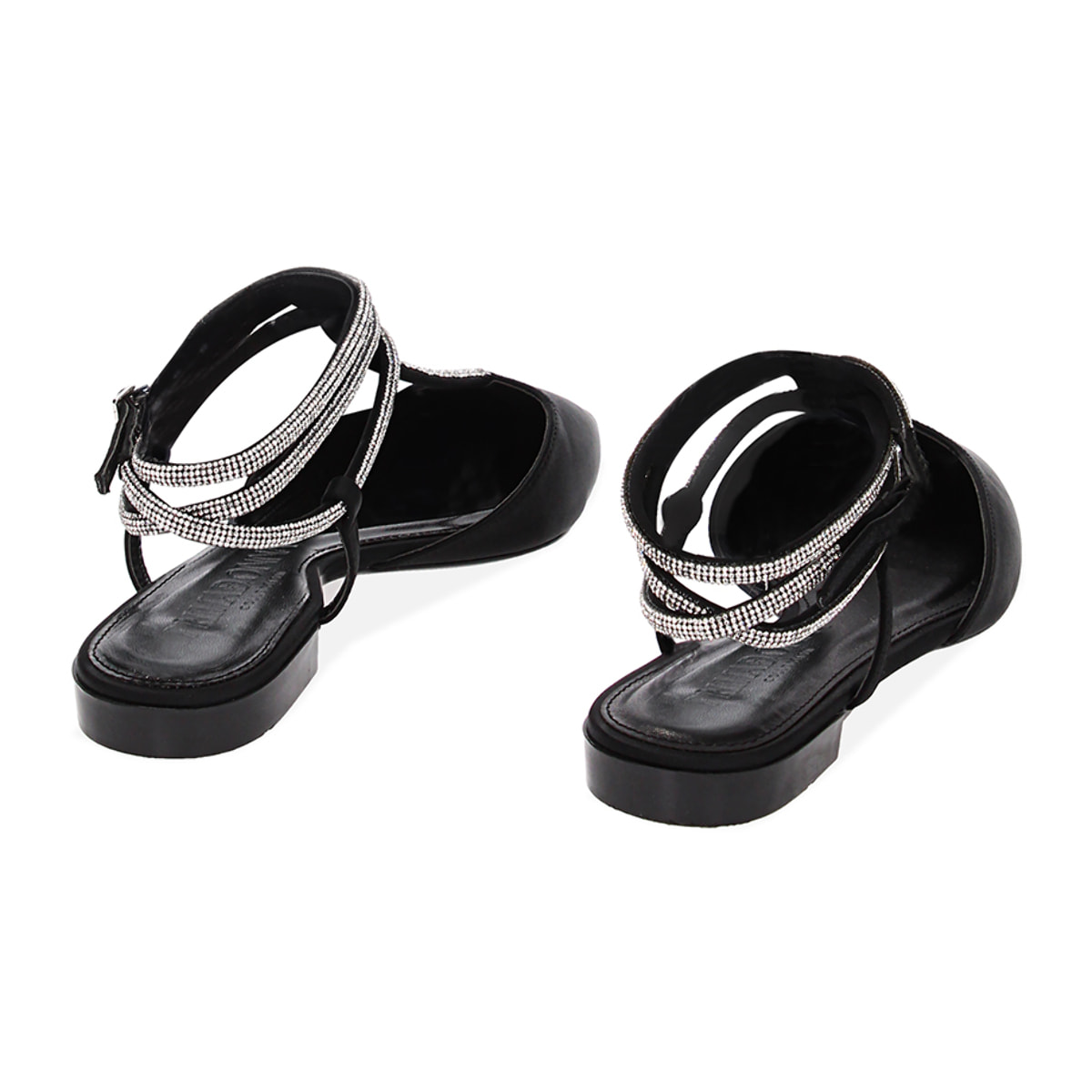 Bailarinas negras de raso