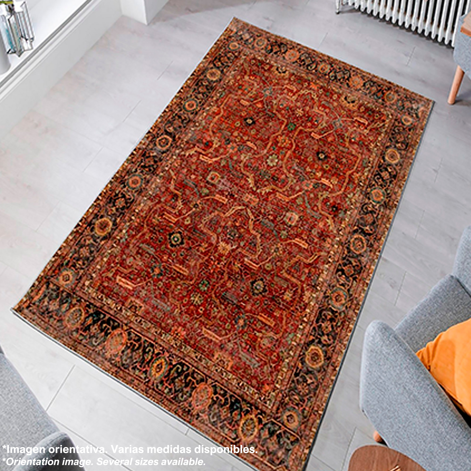 Alfombra de Poliester estampada 100 x 200cm