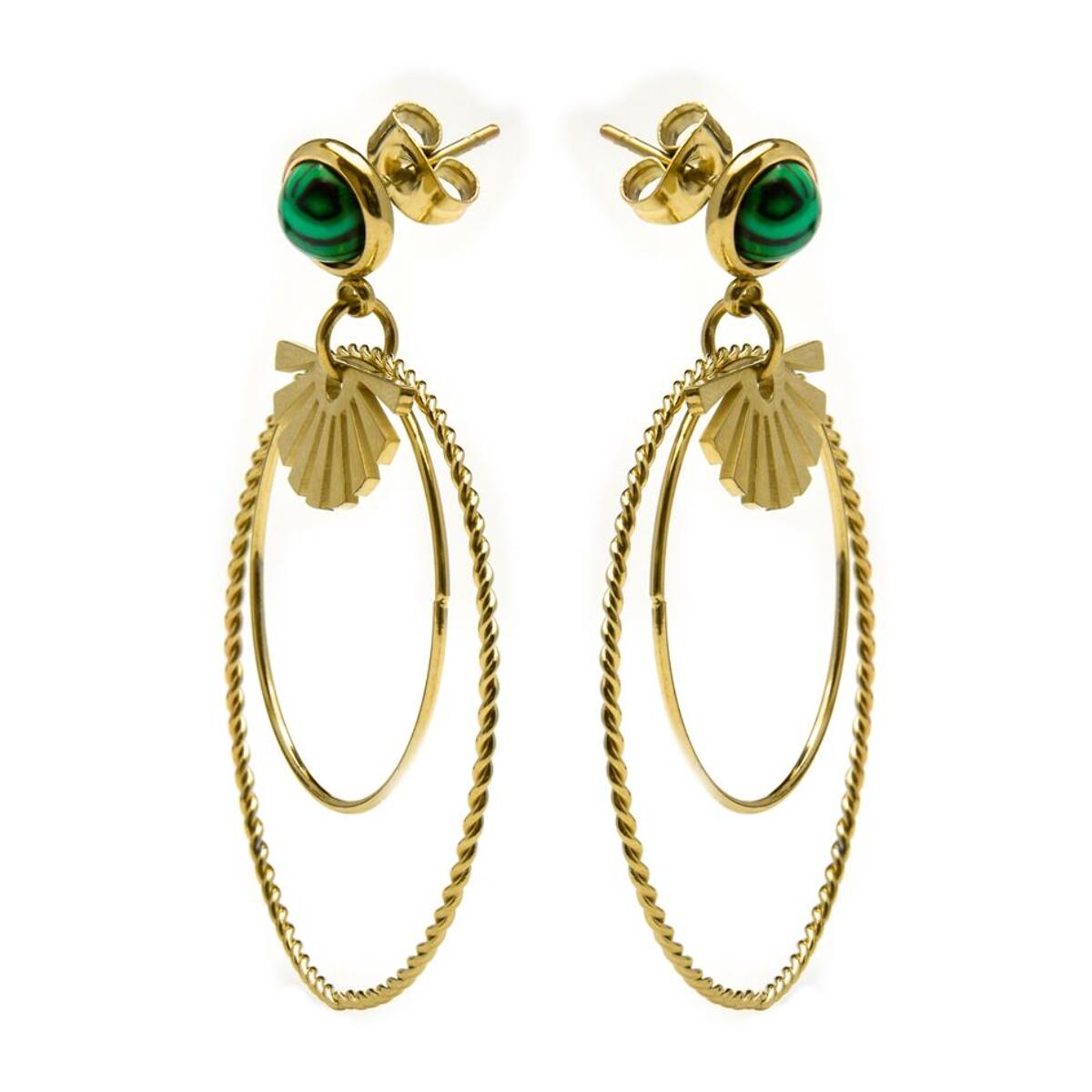 Pendientes Lux by Lux acabados oro 18k