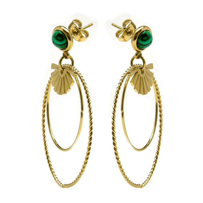 Pendientes Lux by Lux acabados oro 18k