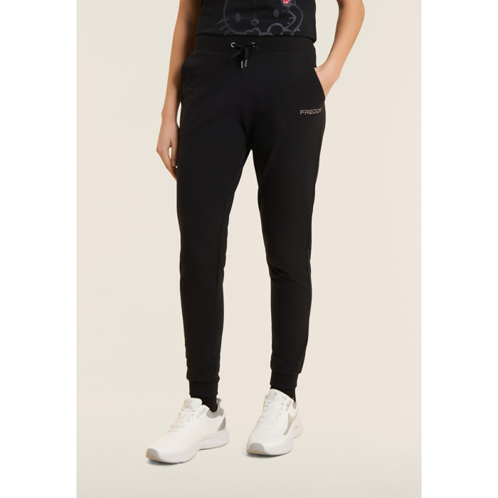 Pantaloni Sportivi con Polsini e Vita in Costina