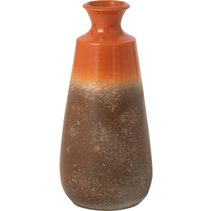 J-Line vase - céramique - orange/marron foncé