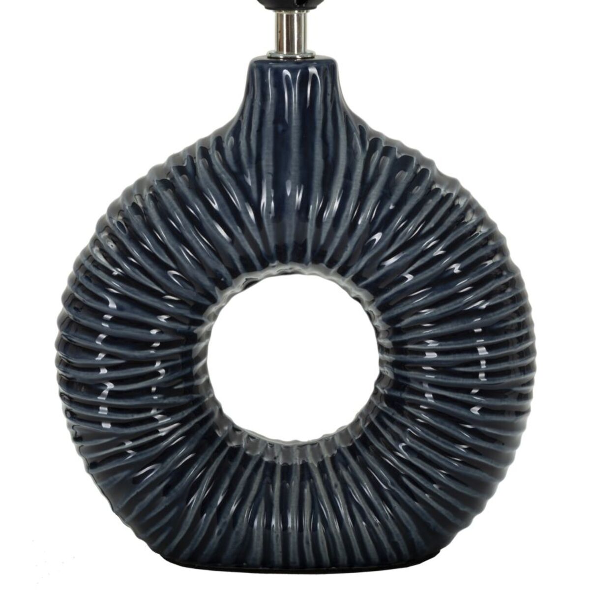 LAMPADA DA TAVOLO SETA BLU CM 28,5X15X43