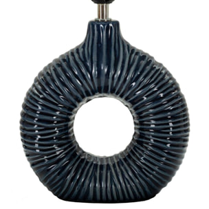 LAMPADA DA TAVOLO SETA BLU CM 28,5X15X43