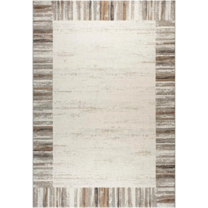 Tappeto Moderno Disegno Cornice Salotto Beige