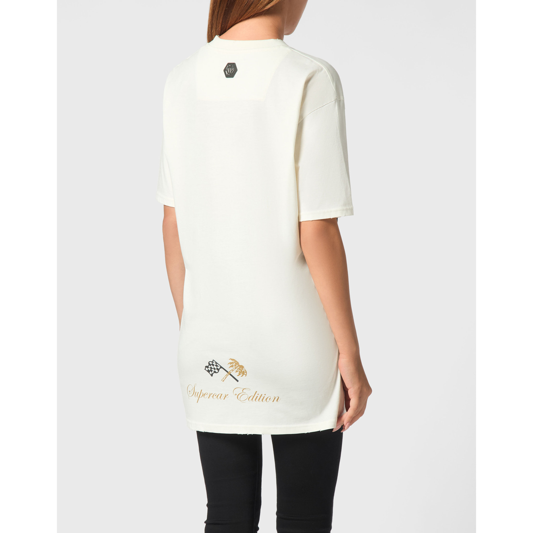 PHILIPP PLEIN T-Shirt Round Neck RACING