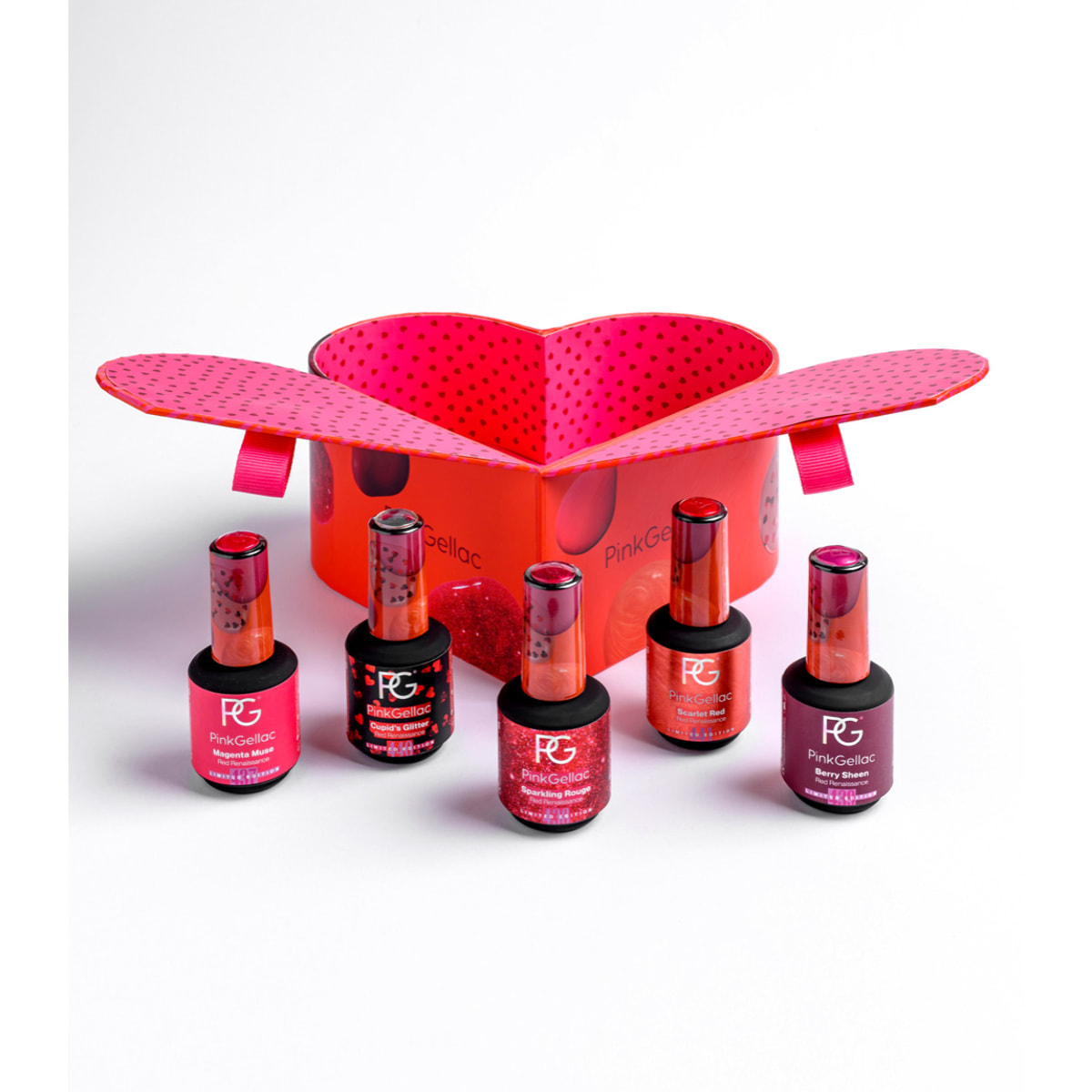 Set vernis semi-permanent - Red Renaissance - 5x 15 ml