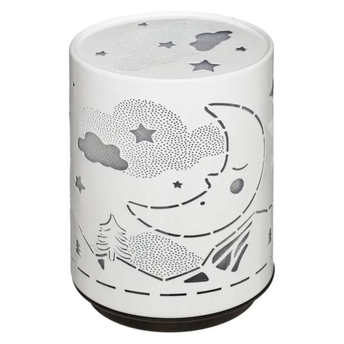 Veilleuse à pile push trendy H.13cm métal