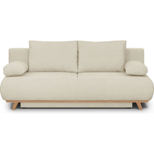 Canapé convertible 3 places en tissu chenille - LARIA