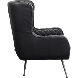 Fauteuil Nonna noir Kare Design