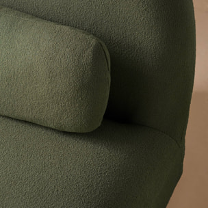 Fauteuil pivotant 360 bouclette texturée SPINO